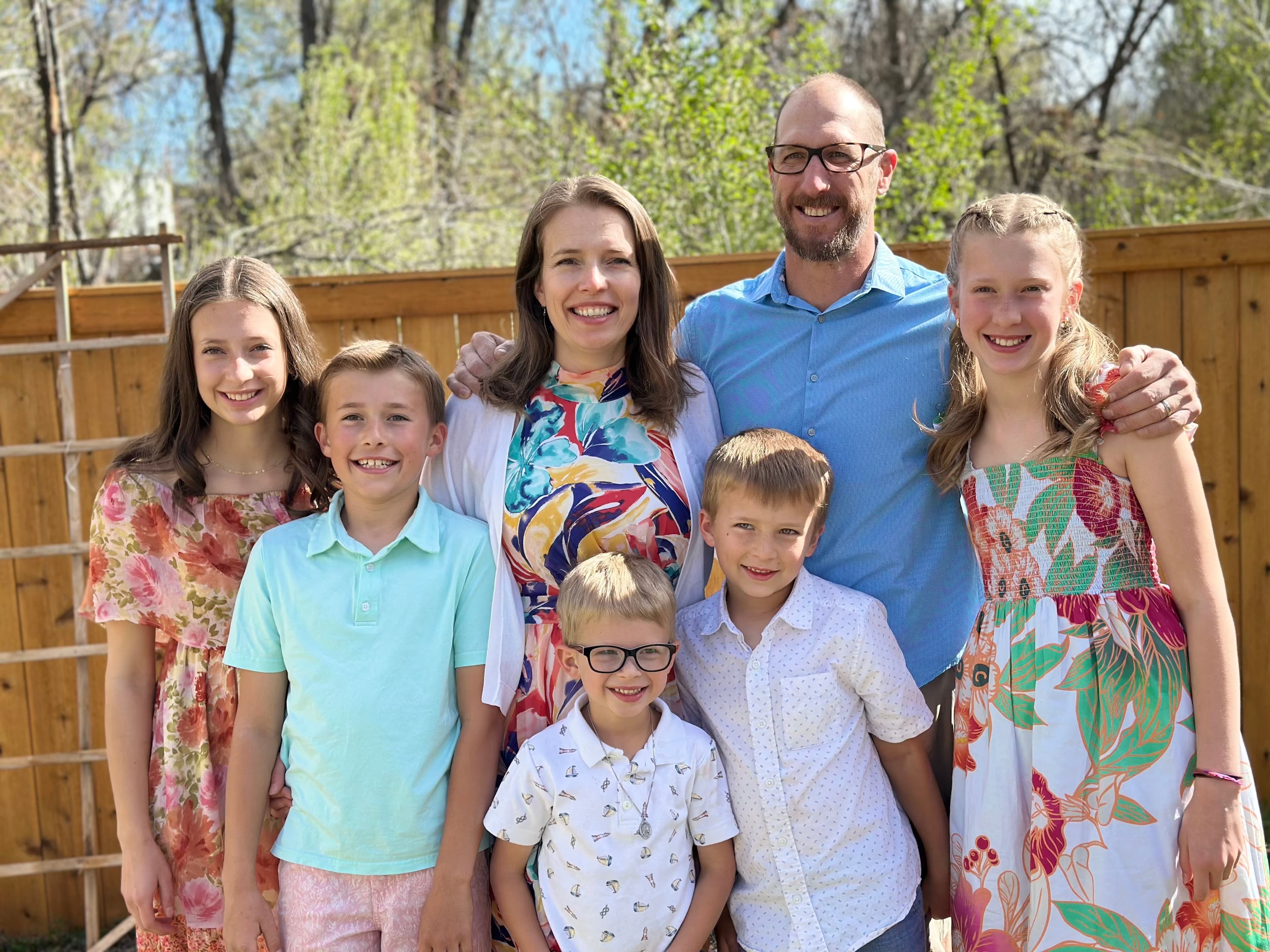 Mike Eck and his family